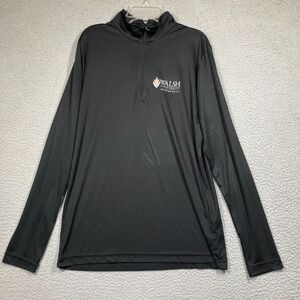 Walsh University Cavaliers Top Adult Small Black 1/4 Zip Long Sleeve Lightweight